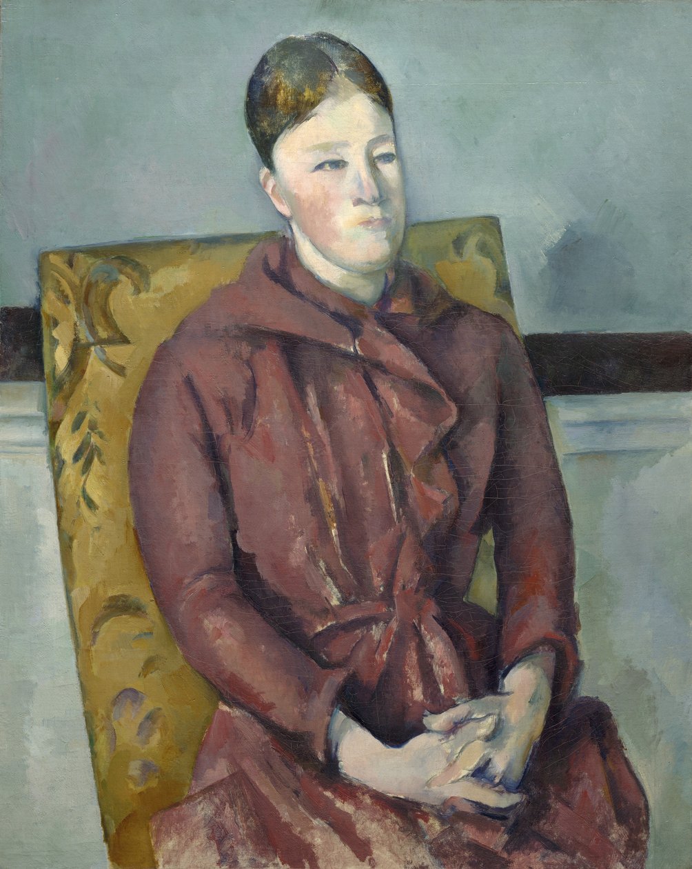 Madame Cézanne in a Yellow Chair by Paul Cézanne