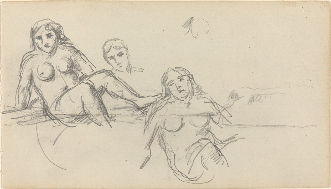 Seated Bather [verso], 1882-1885 by Paul Cézanne