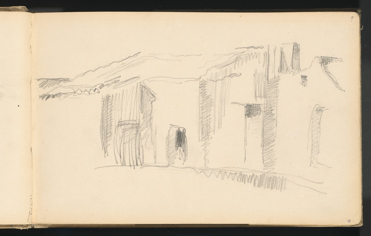 Study of Houses, 1879-1882 by Paul Cézanne