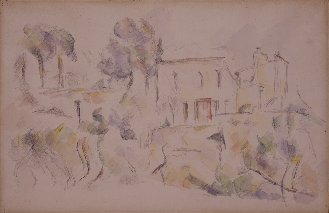 The Coach House by Paul Cézanne