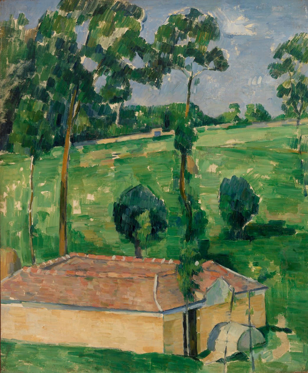 The Spring House, c.1879 by Paul Cézanne