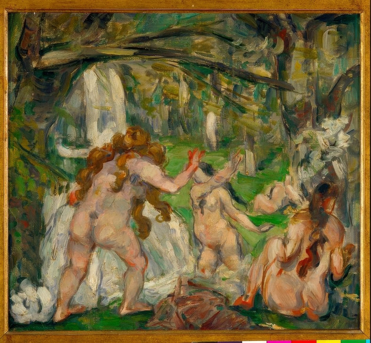Three Bathers by Paul Cézanne