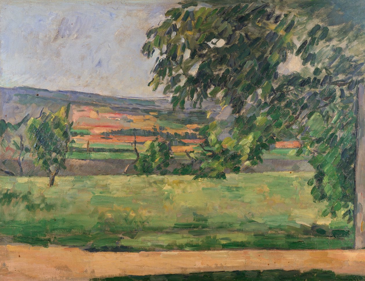 View from the Jas de Bouffan, 1875-76 by Paul Cézanne