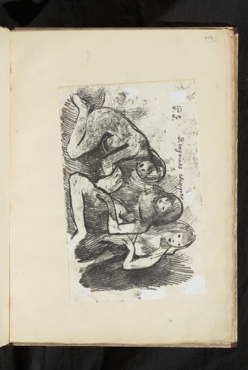 Nativity fragment by Paul Gauguin