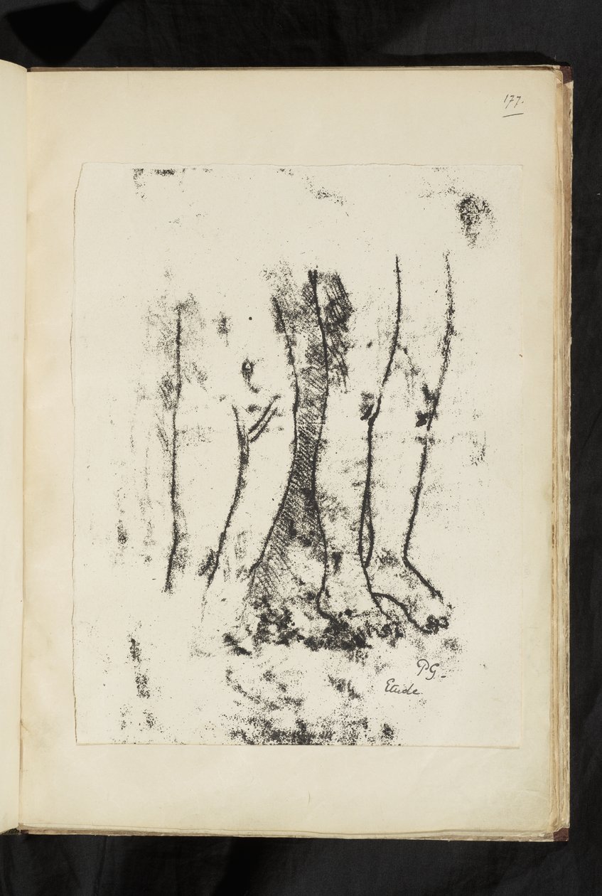 Before and After - Study of legs by Paul Gauguin