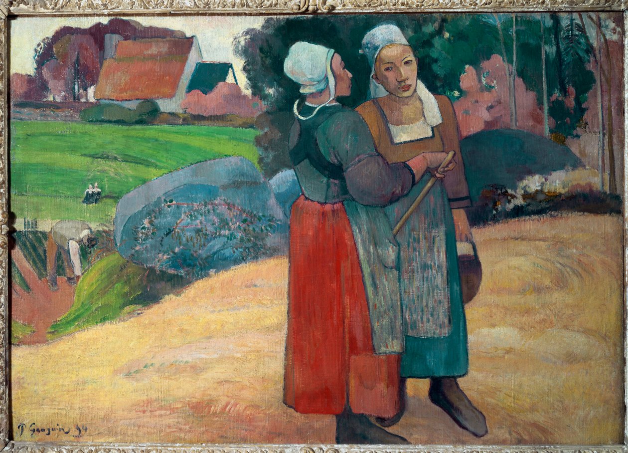 Breton Peasants by Paul Gauguin