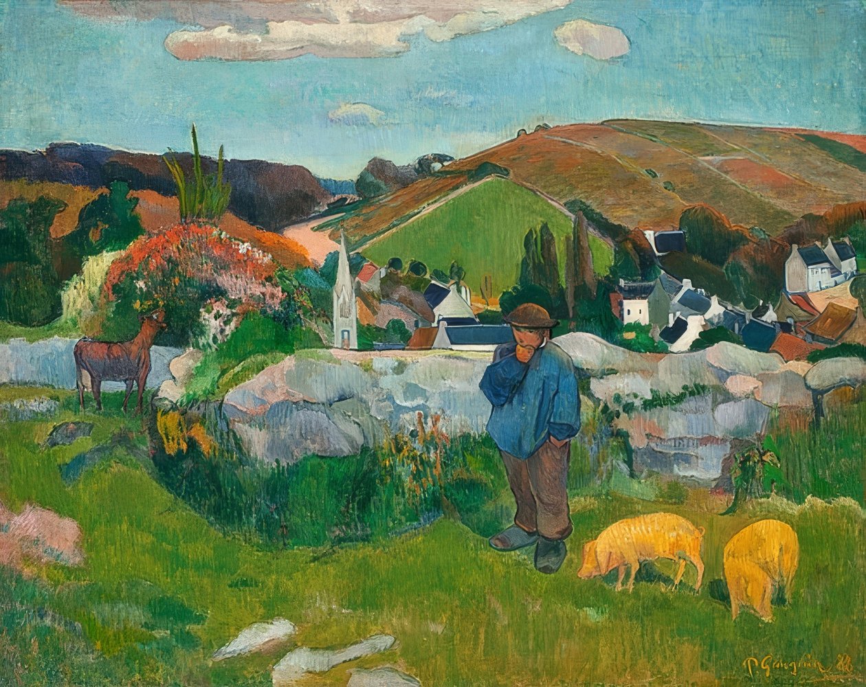 The Swineherd by Paul Gauguin