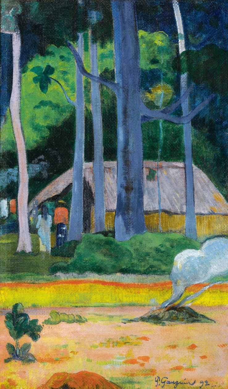 Cabin Under the Trees by Paul Gauguin