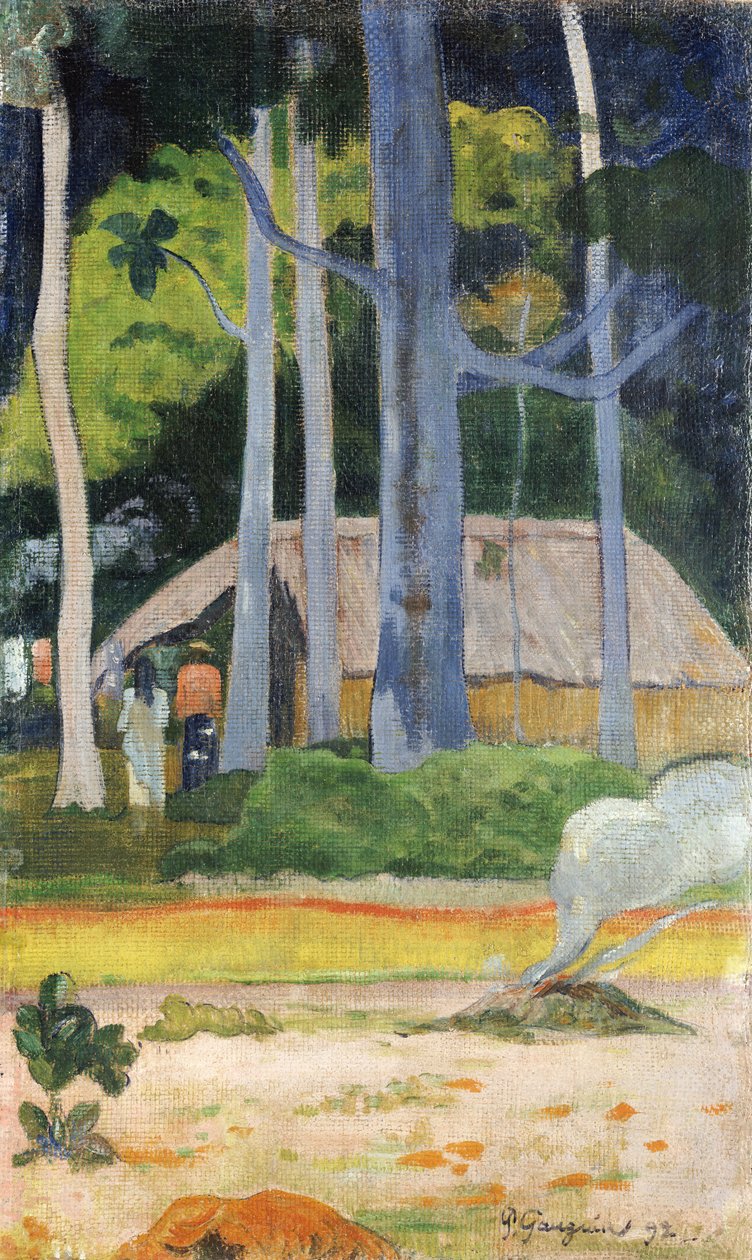 Hut in the Trees, 1892 by Paul Gauguin