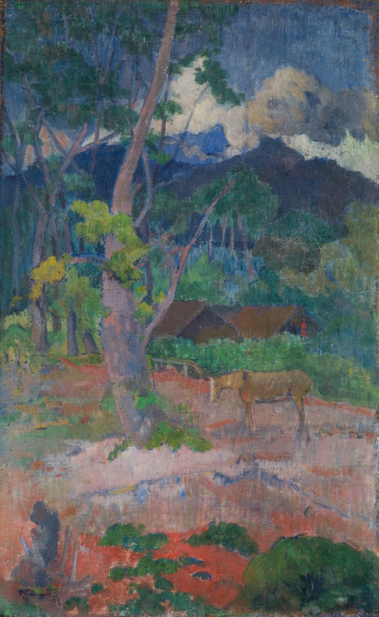 Landscape with a Horse by Paul Gauguin