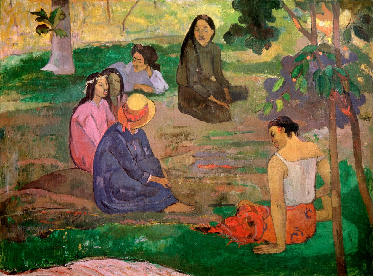 Les Parau Parau (Conversation) by Paul Gauguin