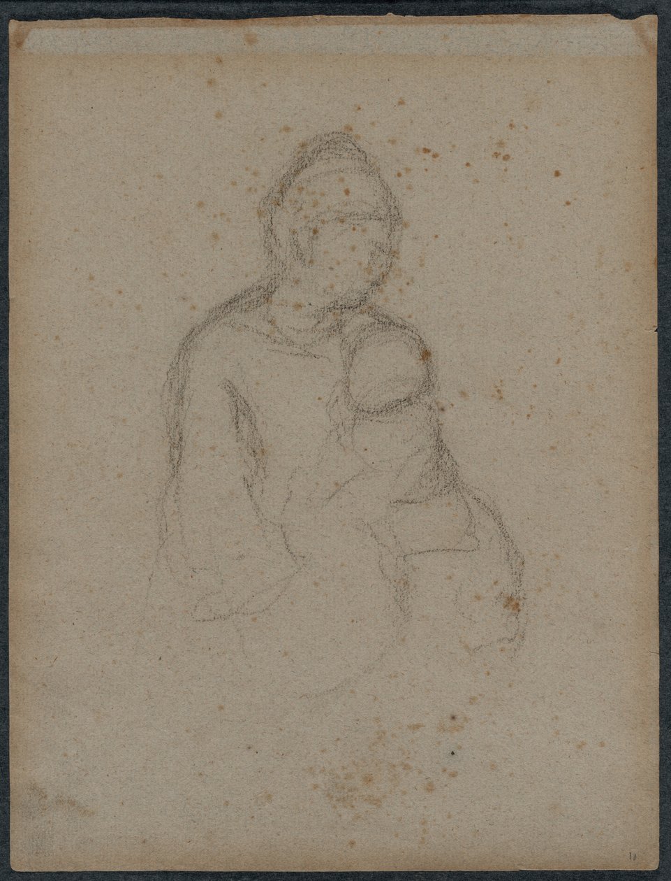 Mother and Child (recto) by Paul Gauguin
