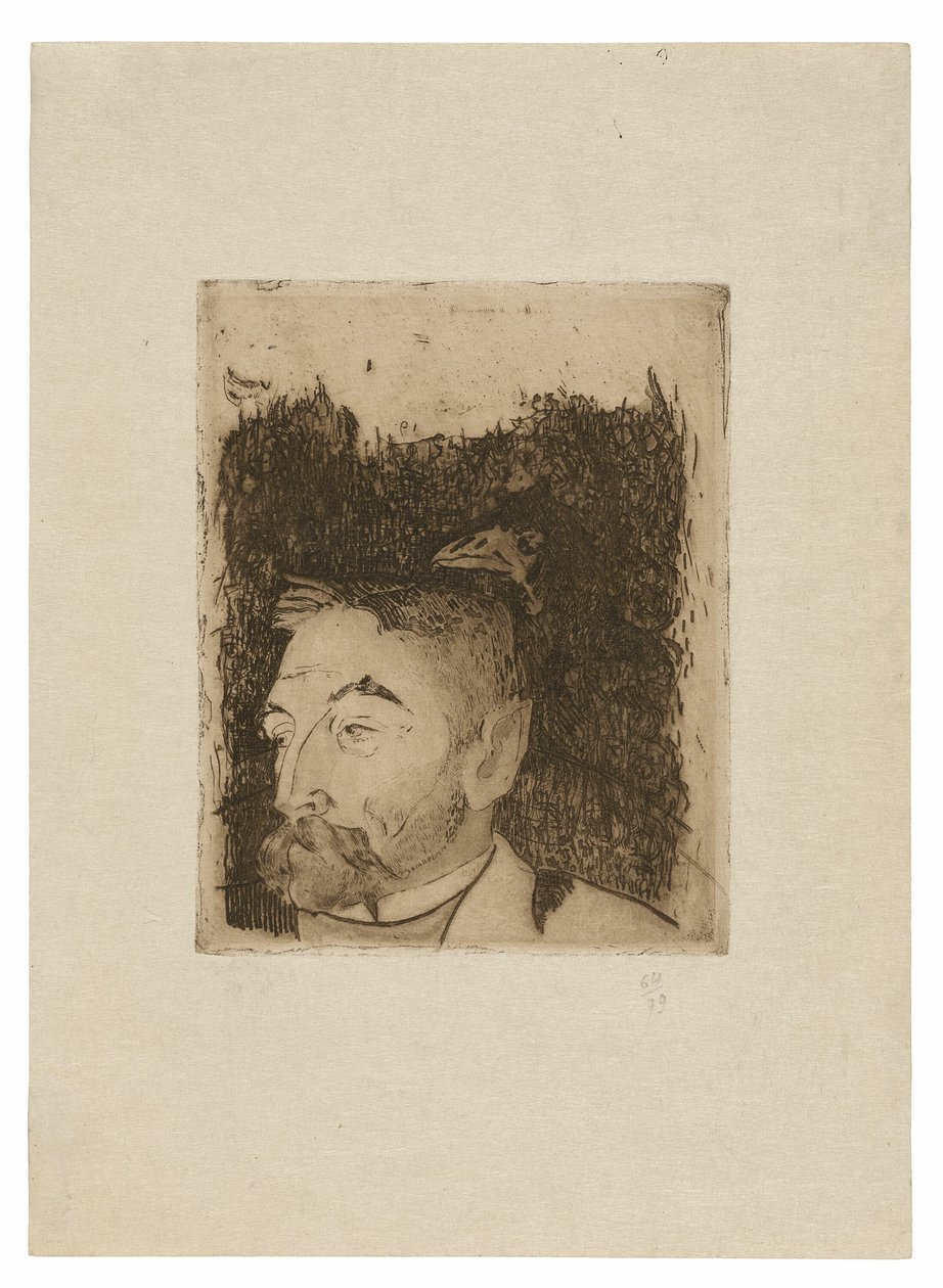 Portrait of Stéphane Mallarmé by Paul Gauguin