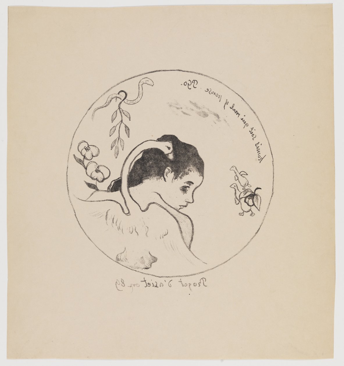 Plate Design by Paul Gauguin