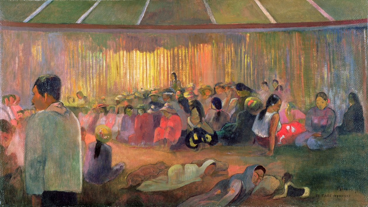 Te Fare Hymenee by Paul Gauguin