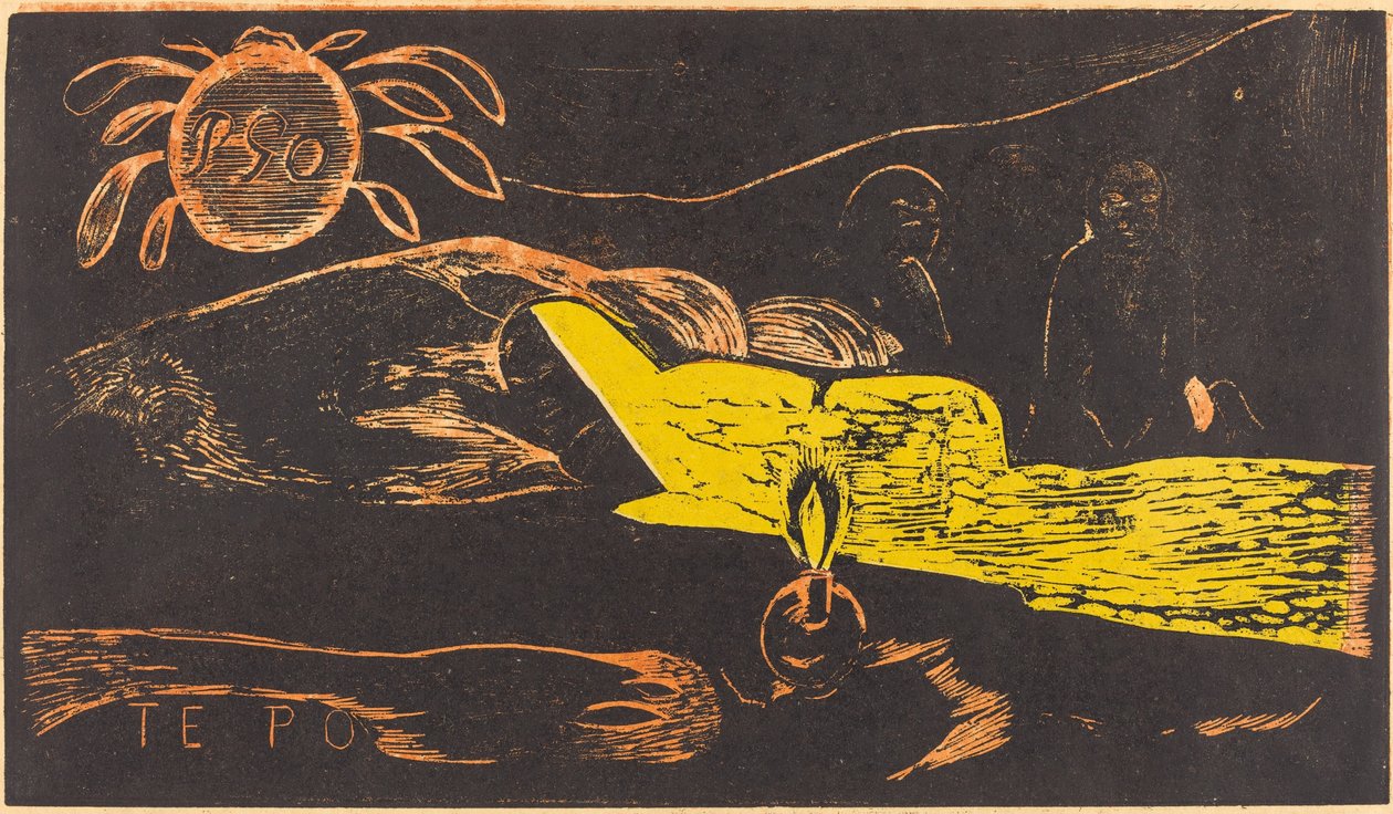 Te Po The Long Night by Paul Gauguin