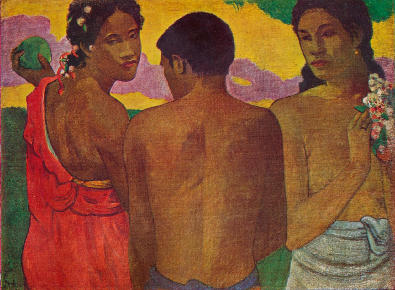 The Three Tahitians, 1899 by Paul Gauguin