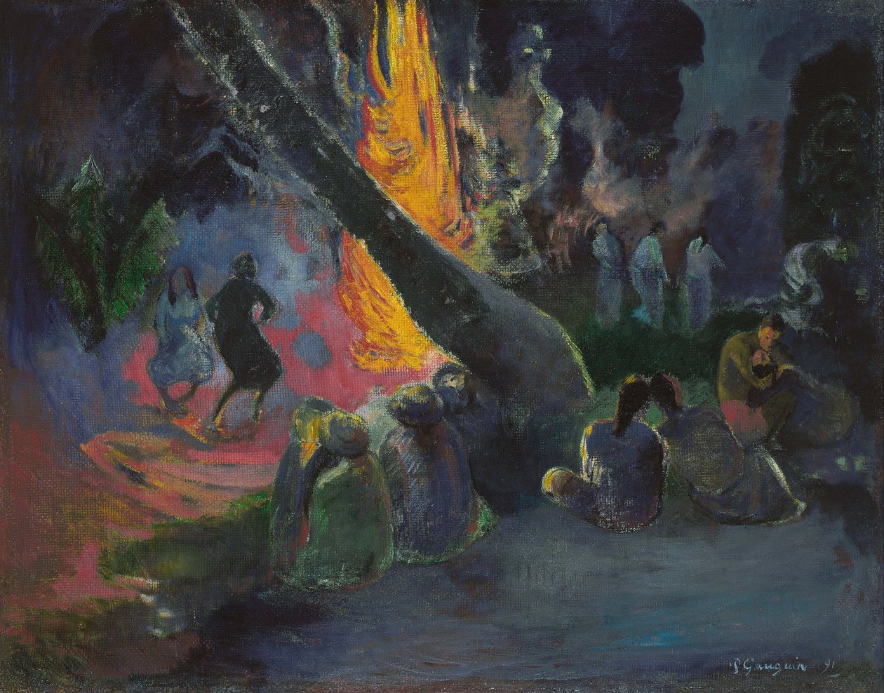 Upa Upa The Fire Dance, 1891 by Paul Gauguin