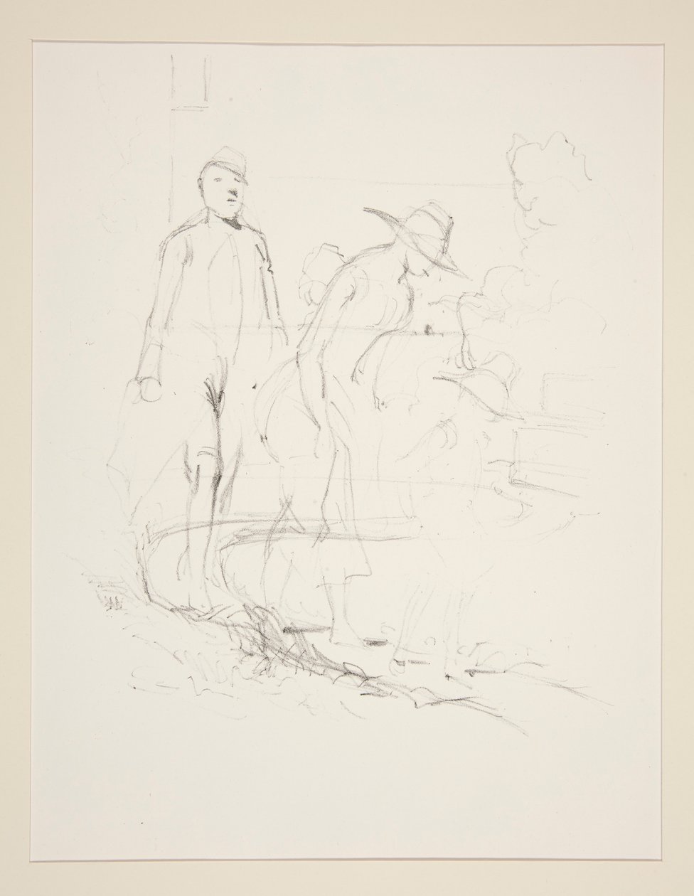 On the Beach by Paul Gavarni