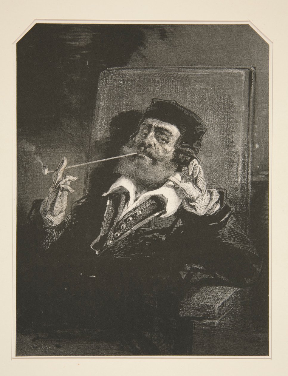 A Smoker by Paul Gavarni