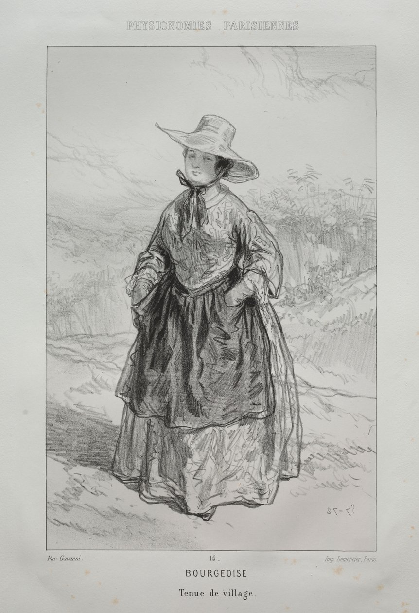 Bourgeois Woman by Paul Gavarni