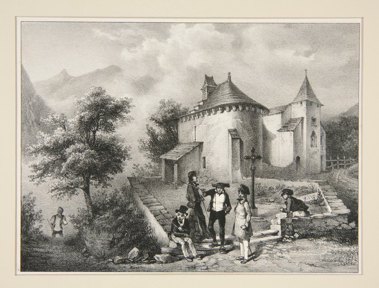 Chapel D by Paul Gavarni