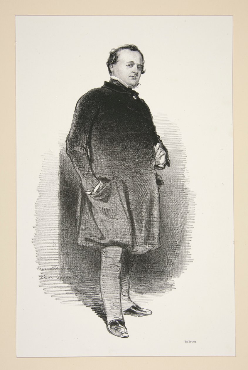 Henri Monnier by Paul Gavarni