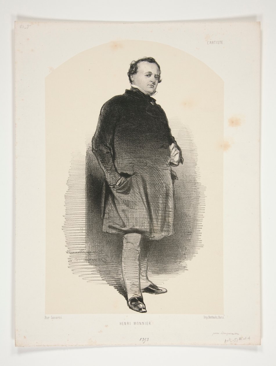 Henri Monnier by Paul Gavarni