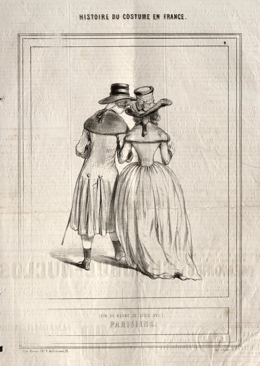 History of Costume in France: Parisians by Paul Gavarni