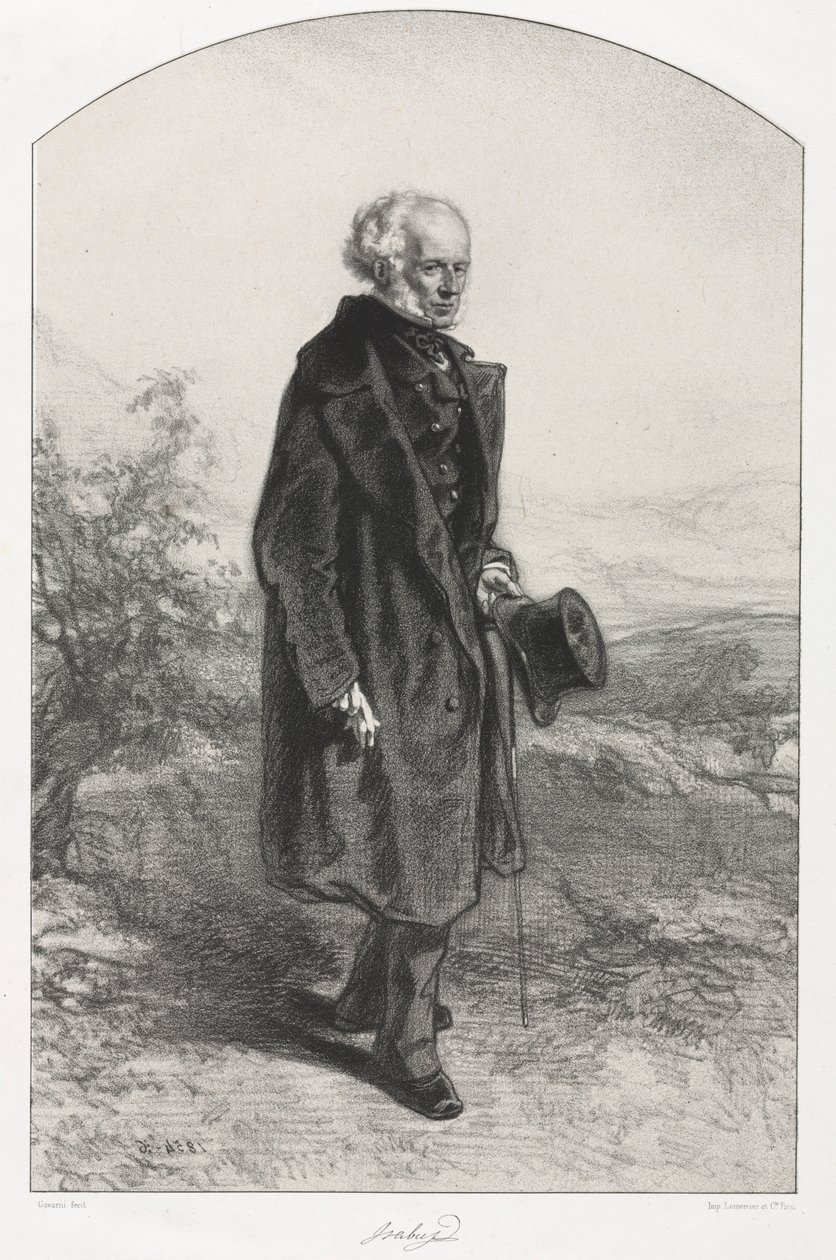 Jean Baptiste Isabey by Paul Gavarni