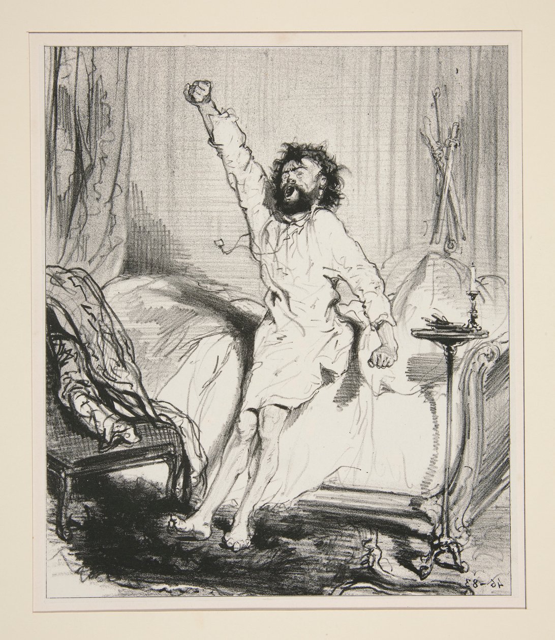 The Awakening of the Lion by Paul Gavarni