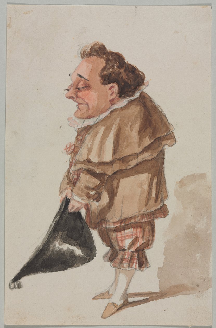 Man with a Large Hat by Paul Gavarni