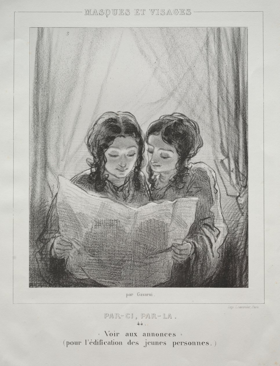 Masques et Visages by Paul Gavarni