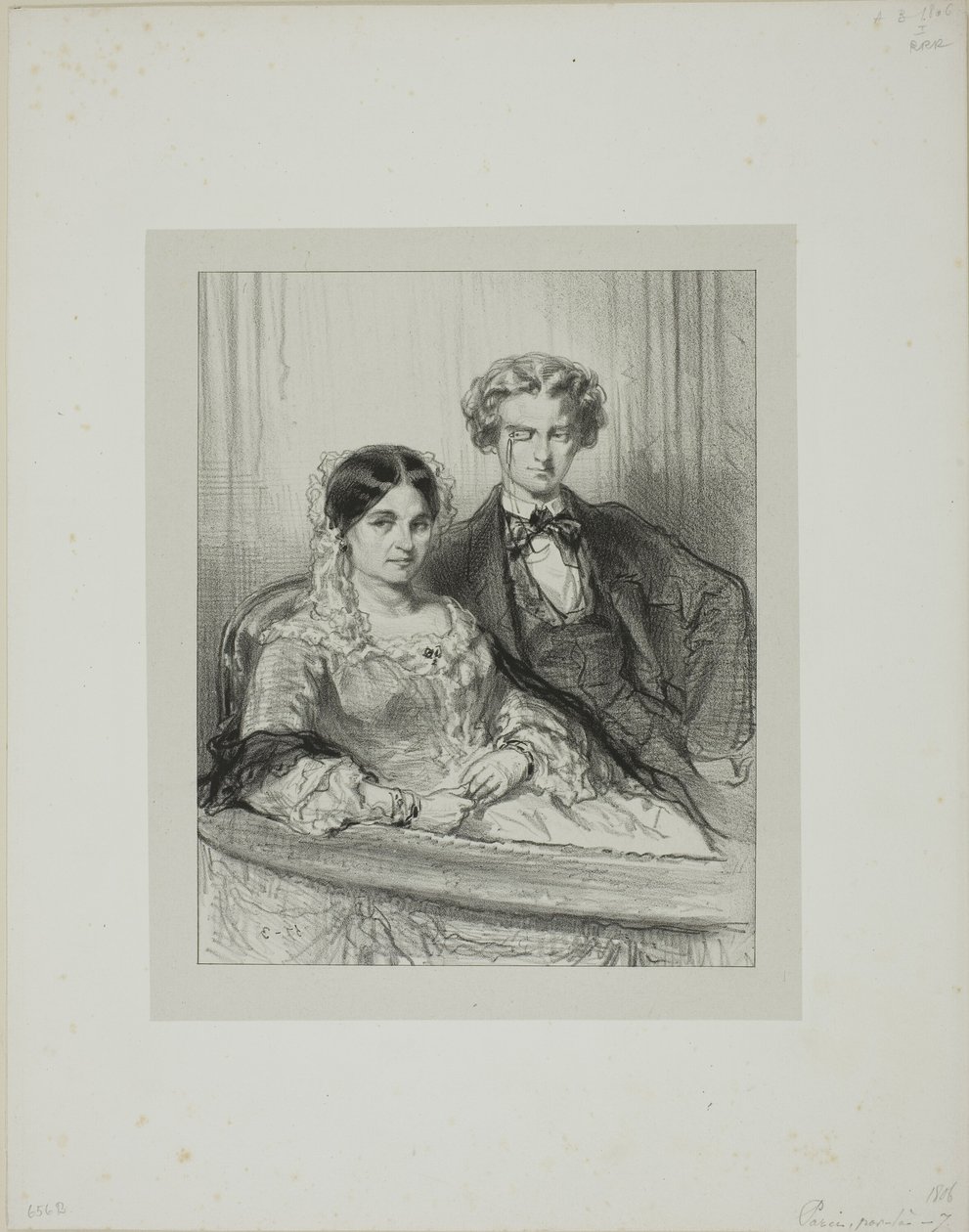 Here and There: Phèdre at the Théâtre-Français by Paul Gavarni