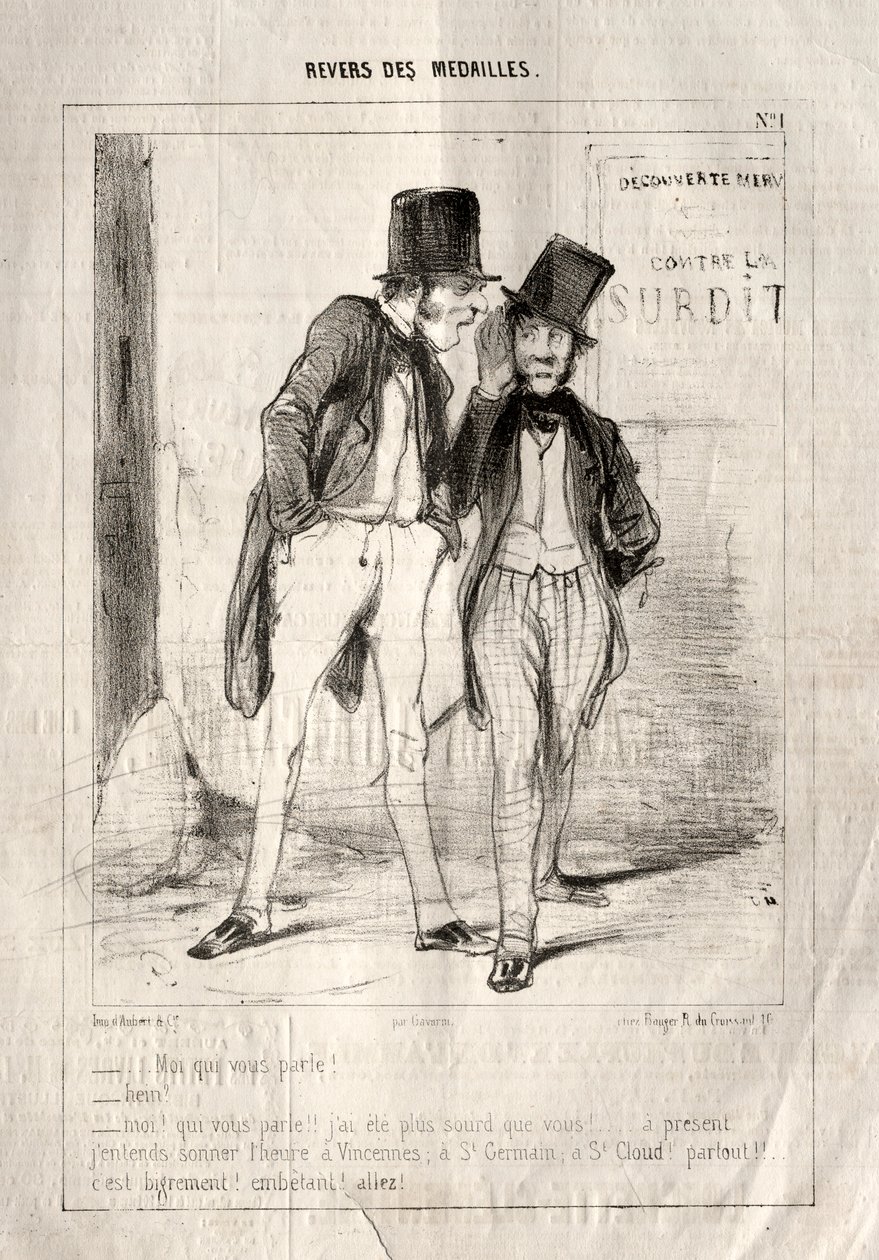 Reverse of the Medals, 1842 by Paul Gavarni