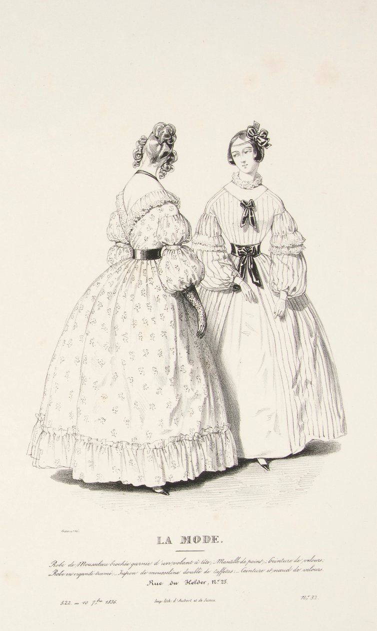 Muslin Dress with Embroidery by Paul Gavarni