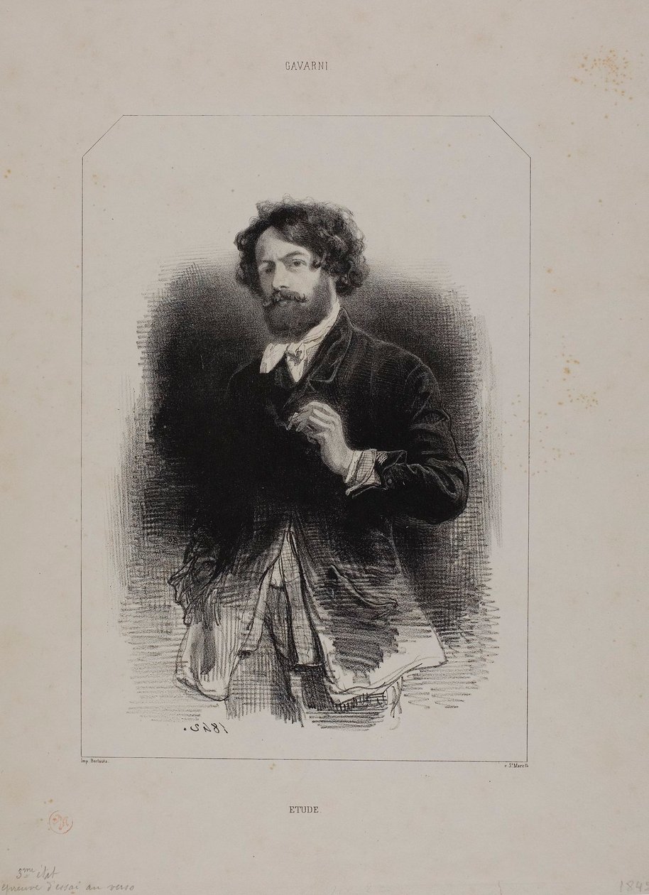 Self-Portrait by Paul Gavarni
