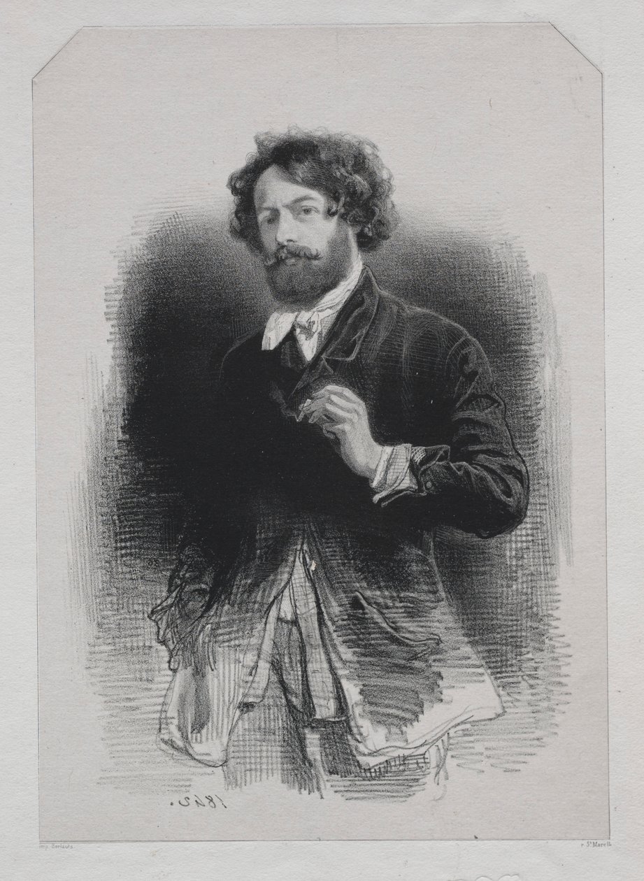 Self-Portrait by Paul Gavarni
