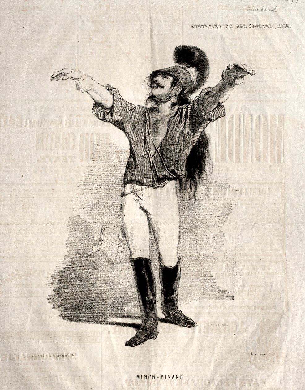 Souvenirs of the Chicard Ball: Mignon-Minard by Paul Gavarni