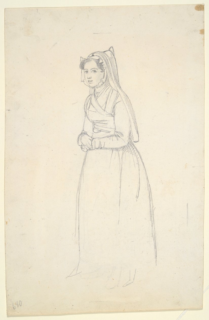 Woman in Peasant Costume by Paul Gavarni