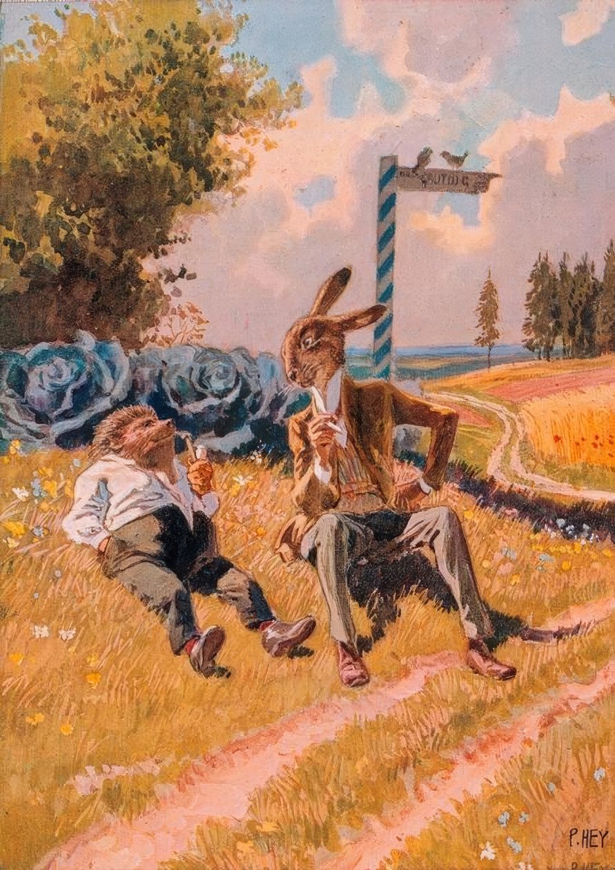 The Hare and the Hedgehog by Paul Hey