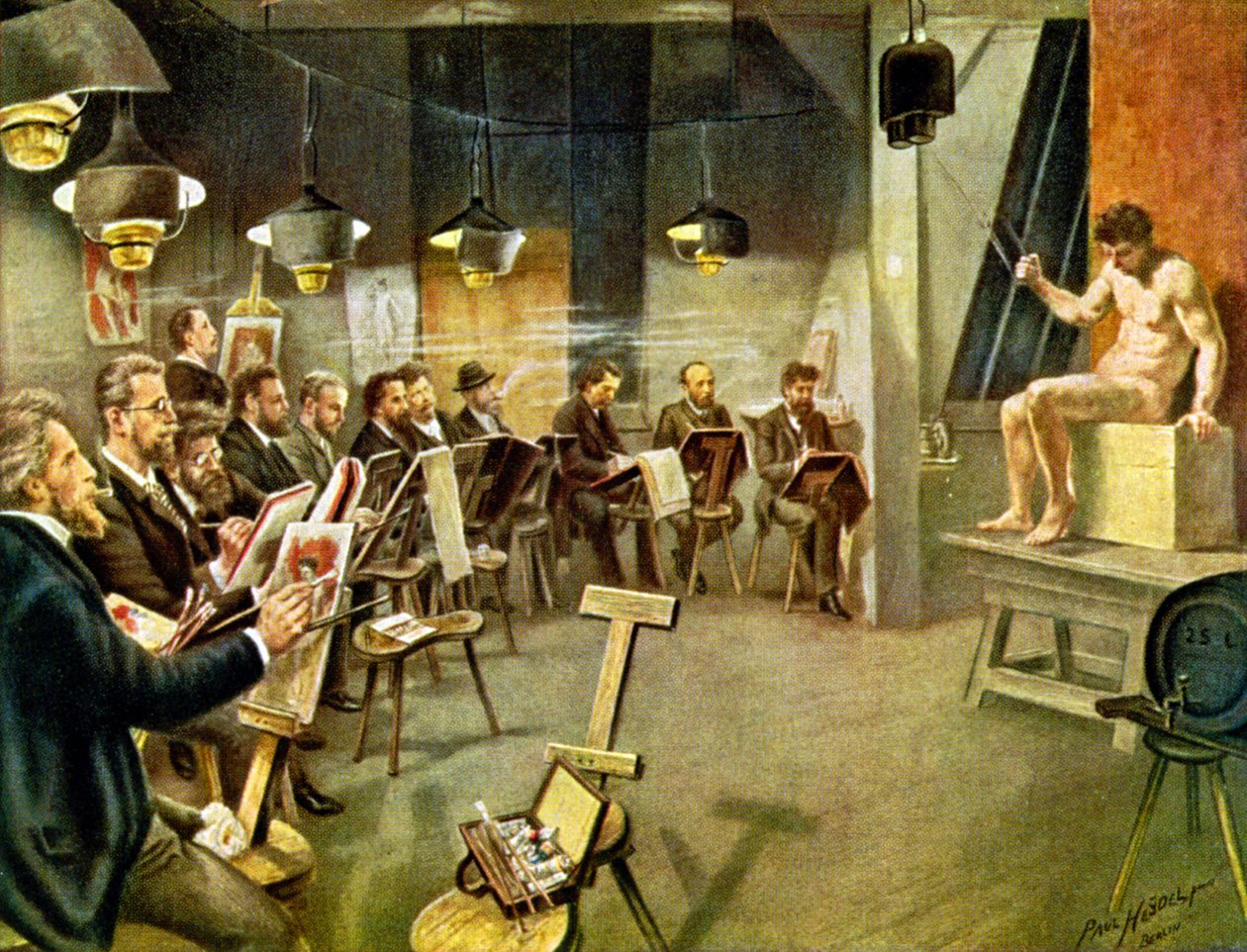 Art Students, c.1930 by Paul Heydel