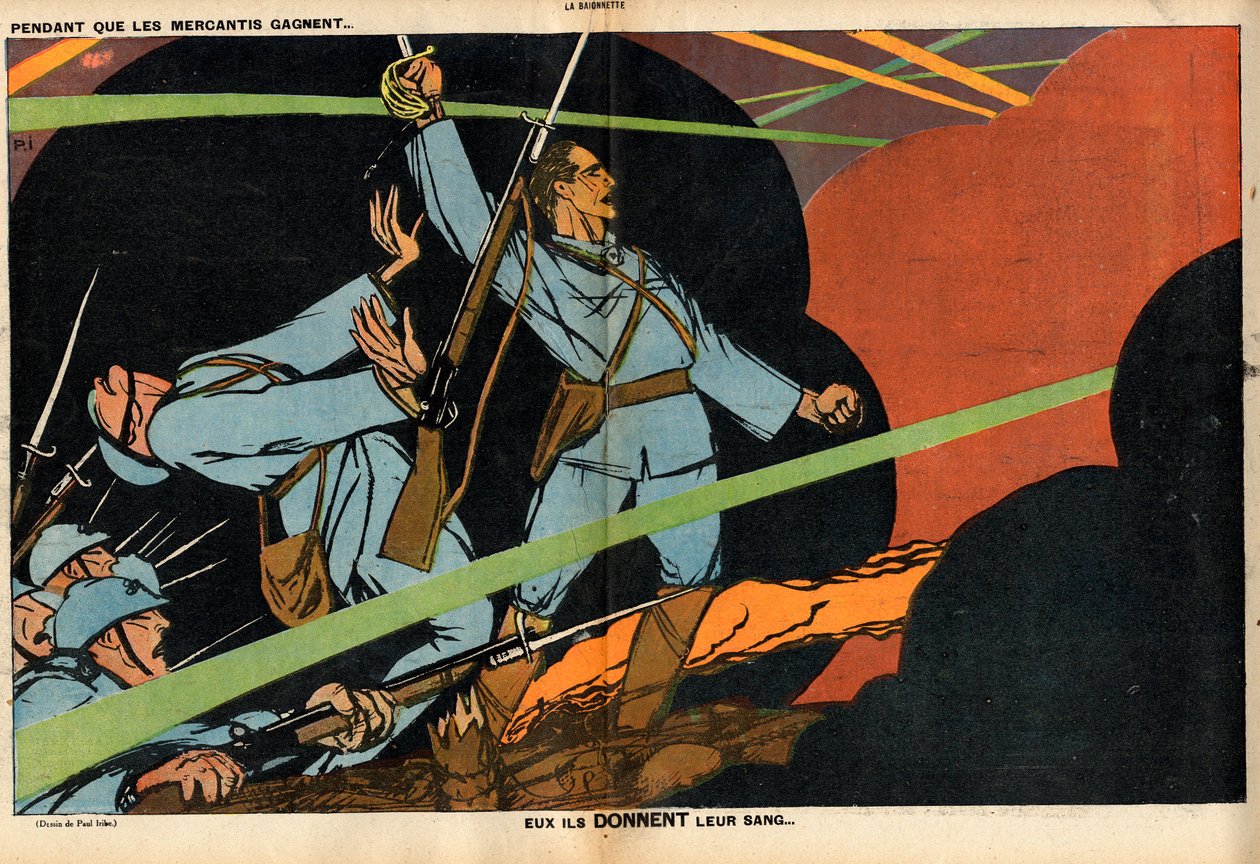 La Baionnette, Satirical in Colours by Paul Iribe