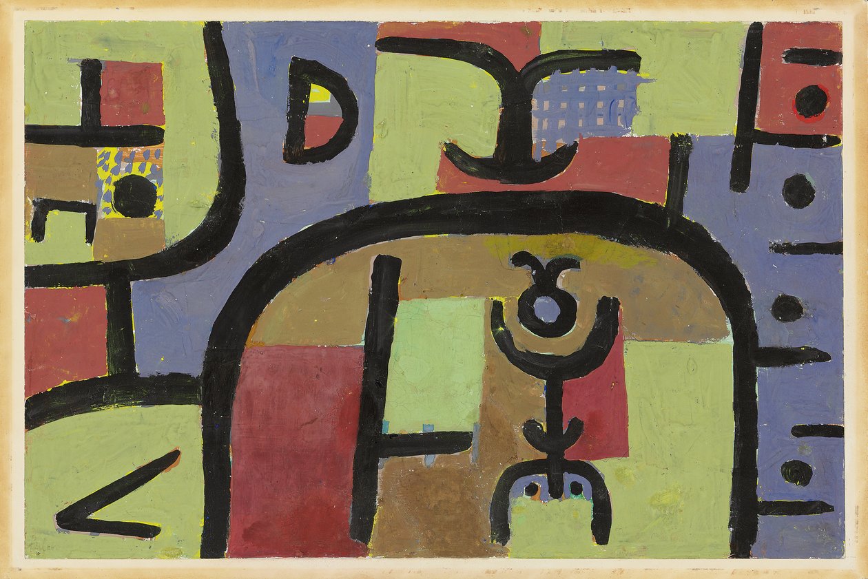 Besides a Little Man by Paul Klee