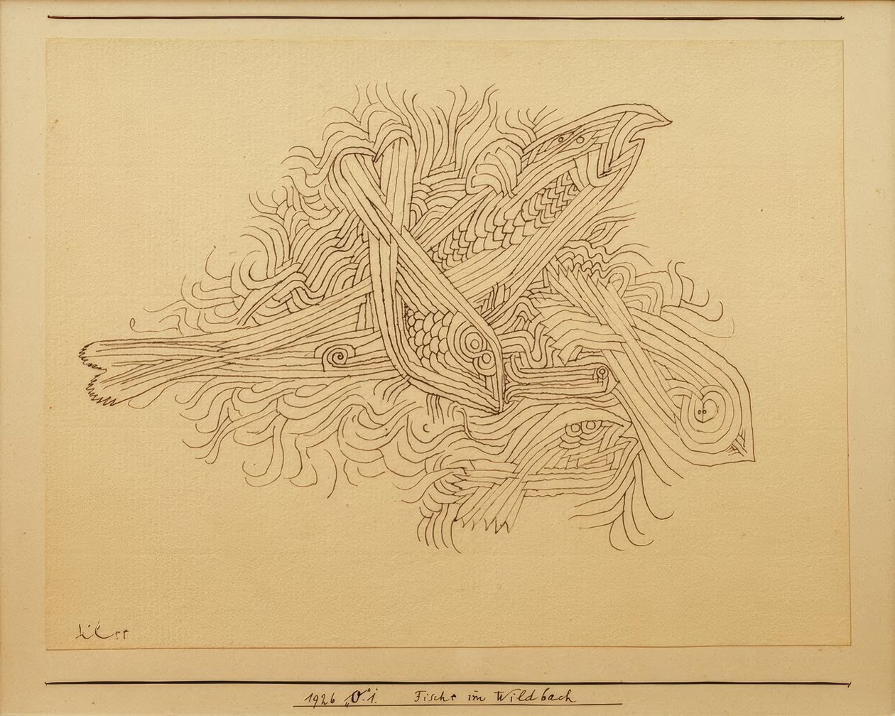 Fish in the Stream by Paul Klee