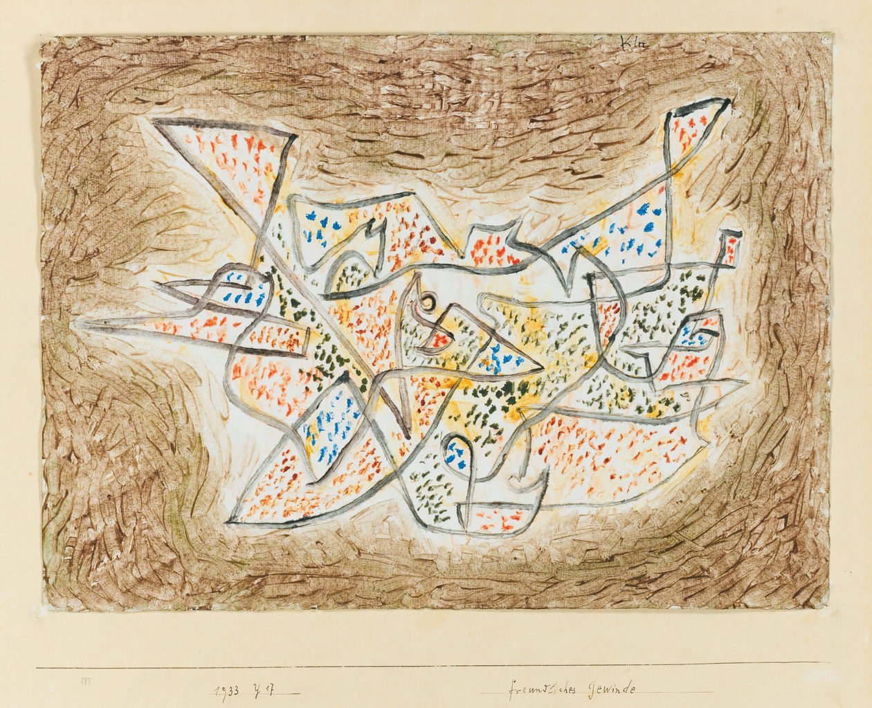 Friendly Meandering by Paul Klee