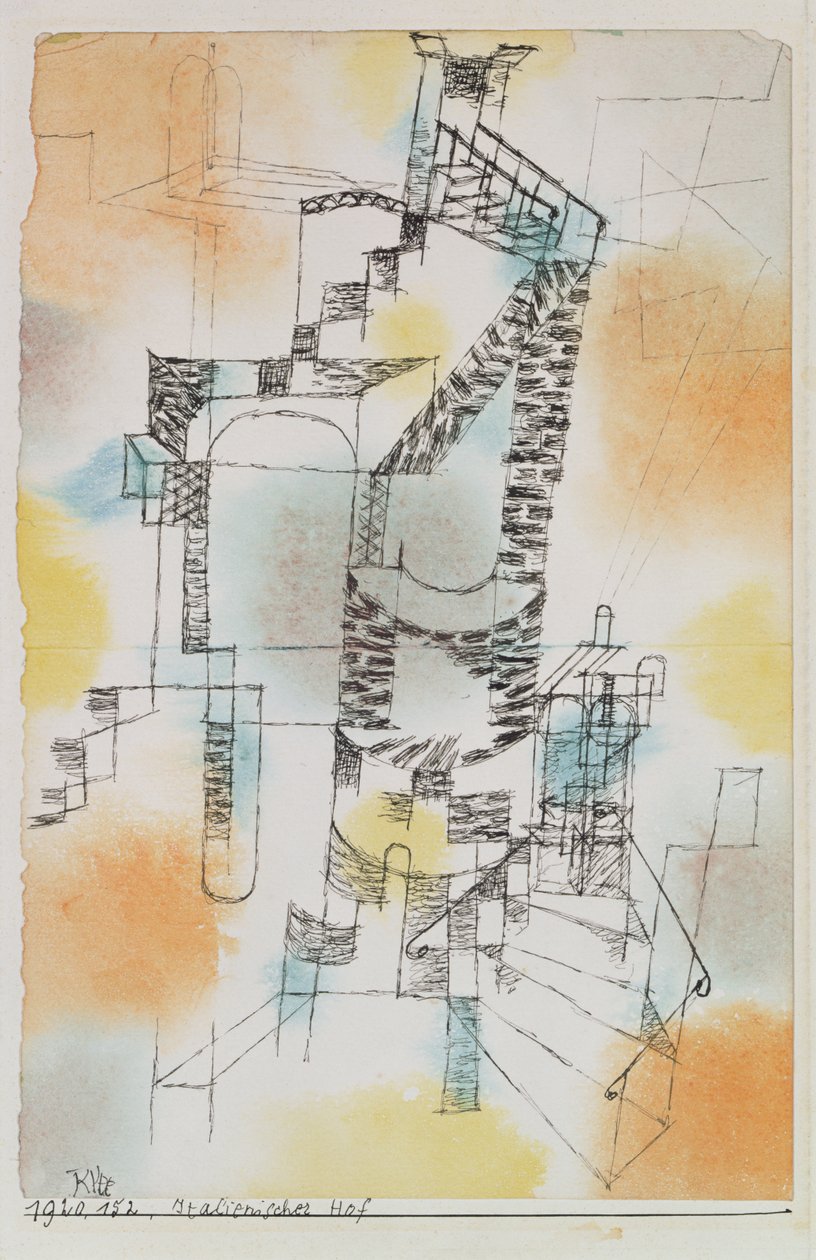 Italian Courtyard by Paul Klee