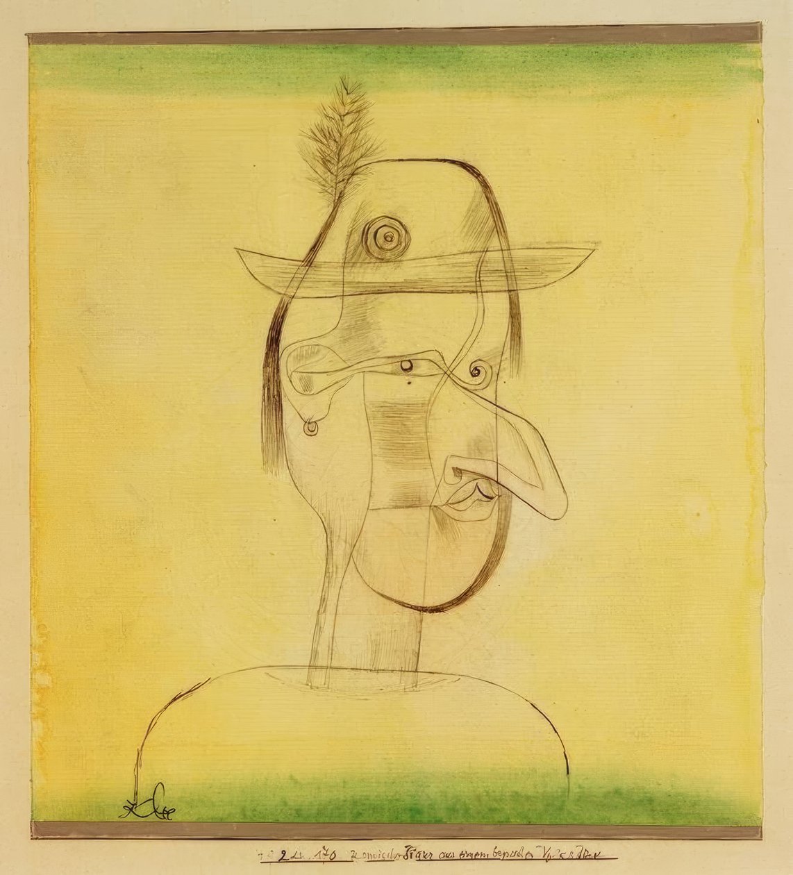 Comic Figure from a Bavarian Folk Play by Paul Klee