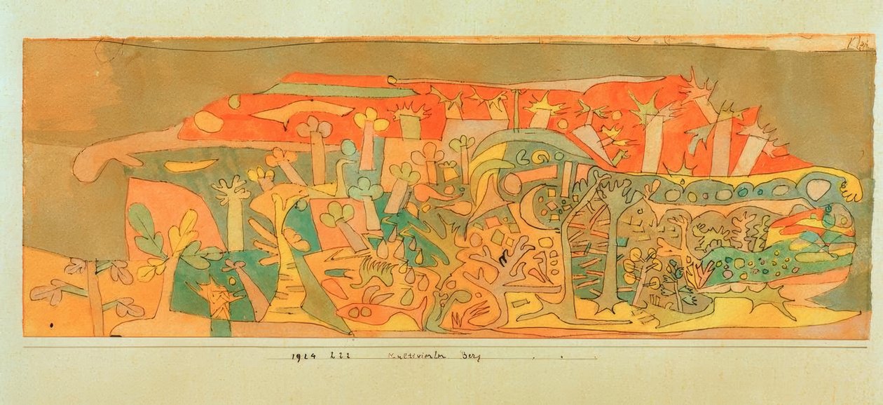 Cultivated Mountain by Paul Klee