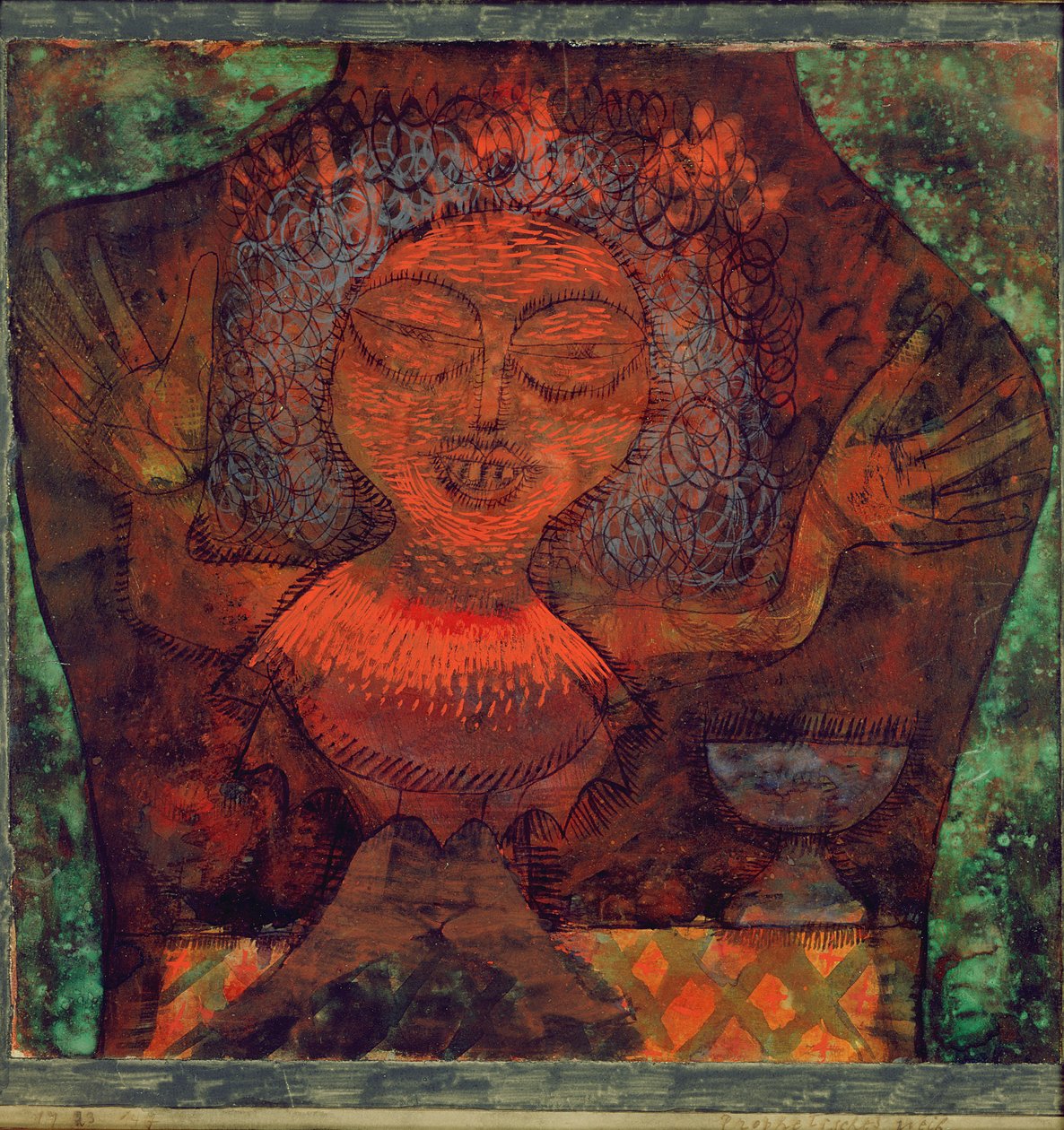 Prophetic woman by Paul Klee